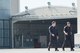 U.S. Air Force Tech. Sgt. Kyle Blythe, left, Pacific Air Forces F-16 Demonstration Team electrical and environmental systems specialist, and Staff Sgt. Steven Pedrick, right, a PACAF F-16 Demonstration Team dedicated crew chief, walk across the flight line at Marine Corps Air Station Iwakuni, Japan, May 22, 2017. There are three crew chiefs and four specialist on the team. Each one plays a vital role, ensuring the F-16 Fighting Falcon sustains optimal readiness for airshows across the Indo-Asia-Pacific theater. (U.S. Air Force photo by Staff Sgt. Melanie Hutto)