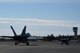 Two Finnish F/A-18 Hornets taxi to a runway at Rovaniemi Air Base, Finland, May 25, in support of Arctic Challenge 2017. Finland is hosting several nations throughout the two-week long exercise, aimed at improving interoperability and overall coordination between allies and partner armed forces. (U.S. Air Force photo/Airman 1st Class Abby L. Finkel)