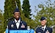U.S. Air Force Chief Master Sgt. Tamar Dennis, outgoing Kisling Noncommissioned Officer Academy commandant, speaks at the academy’s Change of Responsibility ceremony on Kapaun Air Station, Germany, May 25, 2017. Dennis was the commandant for the academy for two years, overseeing 13 classes and more than 1,700 students. During the ceremony, Dennis passed the Kisling NCOA guidon to the presiding officer, who then passed it to Glascock, symbolizing the shifting of leadership. (U.S. Air Force photo by Senior Airman Tryphena Mayhugh)