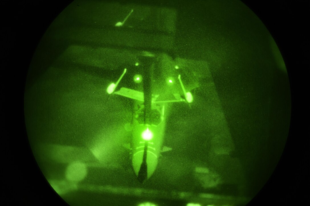 A B-1 Lancer from Ellsworth Air Force Base, South Dakota, lines up with a KC-10 boom to receive fuel during Exercise Eager Lion 17, May 18, 2017. The KC-10 crews offloaded around 200,000 pounds of fuel to the three B-1 Lancers.