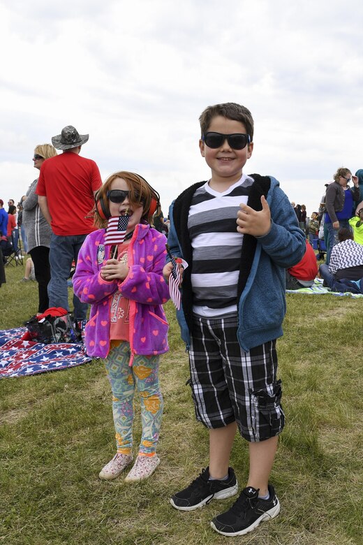 Visitors enjoy a day at the 2017 Wings Over Pittsburgh Open House/ Airshow at the Pittsburgh International Airport Air Reserve Station, Pa., May 14, 2017. The 2017 show marked the return of Wings Over Pittsburgh after a 6 year hiatus. (U.S. Air Force photo be Senior Airman Beth Kobily)