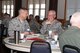 Col. Benjamin “Mike” Cason, 193rd Special Operations Wing commander, left, and Chief Master Sergeant Timothy Foreman, 193rd Special Operations Wing command chief participate in an activity during the Enhancing Human Capital course, at the Keystone Conference Center, Fort Indiantown Gap, Pennsylvania, May 18, 2017. Leaders from all three wings in the Pennsylvania Air National Guard attended this course, taught by Lt. Col. Matthew R. Basler, senior professional instructor and leadership advisor for the Air Force Profession of Arms Center of Excellence, which focused on self-reflection as a means to better understand how we can become better friends, parents, spouses, co-workers, and leaders. (U.S. Air National Guard photo by Master Sgt. Culeen Shaffer/Released)