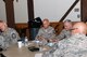 Senior Master Sergeant Edward Spagel, 171st Air Refueling Wing first sergeant, center, and other 171st ARW leaders participate in an activity during the Enhancing Human Capital course, at the Keystone Conference Center, Fort Indiantown Gap, Pennsylvania, May 18, 2017. Leaders from all three wings in the Pennsylvania Air National Guard attended this course, taught by Lt. Col. Matthew R. Basler, senior professional instructor and leadership advisor for the Air Force Profession of Arms Center of Excellence, which focused on self-reflection as a means to better understand how we can become better friends, parents, spouses, co-workers, and leaders. (U.S. Air National Guard Photo by Master Sgt. Culeen Shaffer/Released)