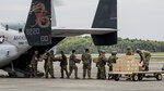 In this file photos, marines with Marine Medium Tiltrotor Squadron (VMM) 265 (Reinforced), 31st Marine Expeditionary Unit, assists the Government of Japan in supporting those affected by recent earthquakes in Kumamoto, Japan, April 18, 2016. VMM-265 picked up supplies from Japan Ground Self-Defense Force Camp Takayubaru and delivered them to Hakusui Sports Park in the Kumamoto Prefecture. The long-standing relationship between Japan and the U.S. allows U.S. military forces in Japan to provide rapid, integrated support to the Japan Self-Defense Forces and civil relief efforts. 