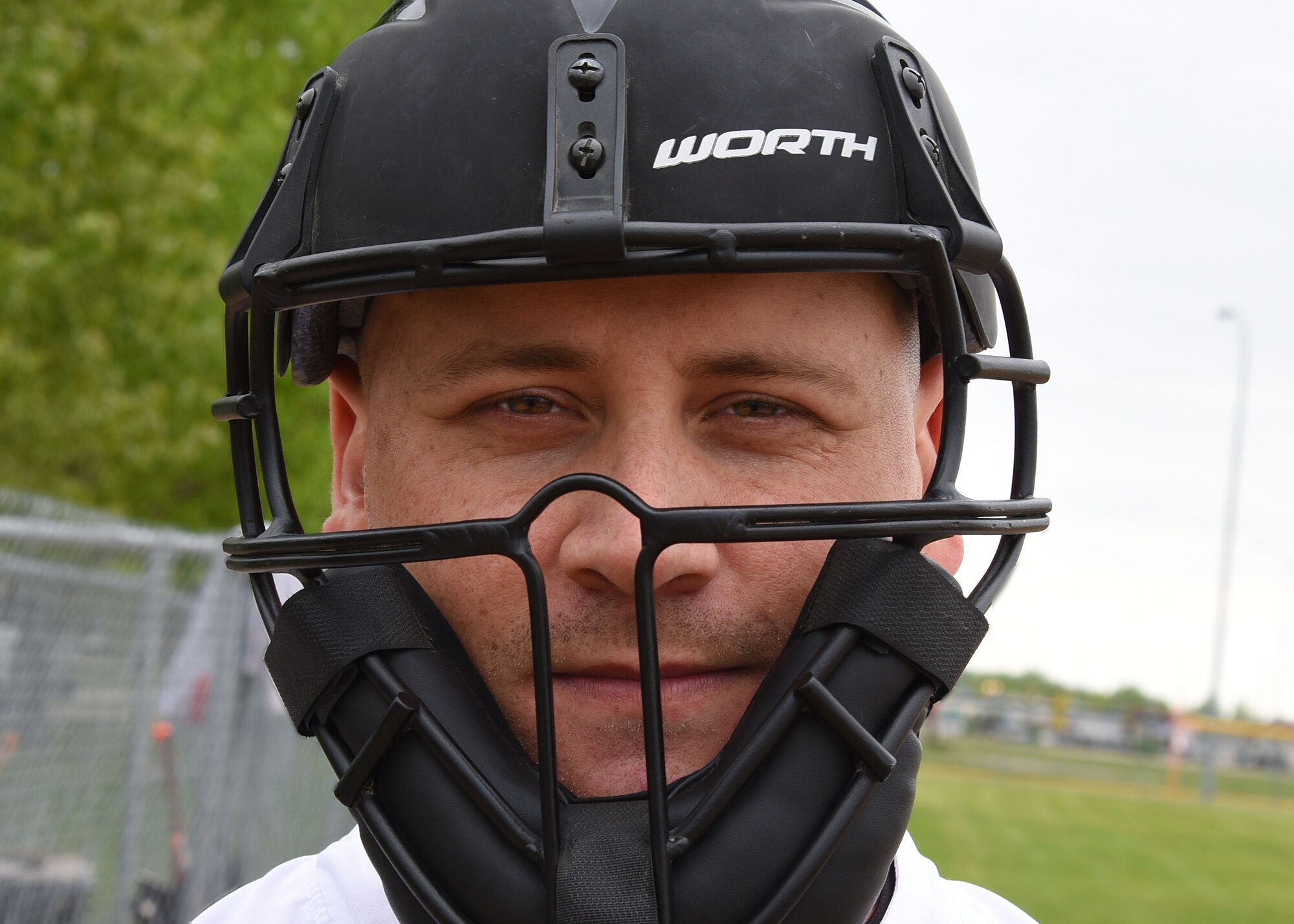 Chief Master Sgt. Shane Murray, the 319th Security Forces Squadron manager, pitched during the Grand Forks AFB versus Minot AFB annual softball tournament May 25, 2017, in Devil’s Lake, N.D. Like Murray, many of the volunteer players were experienced and naturally took to the playing field. (U.S. Air Force photo by Airman 1st Class Elora McCutcheon)