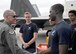 Air Force Maj. Gen. Thomas Bussiere, Eighth Air Force commander, meets Delayed Entry Program Air Force recruits during the Memorial Day weekend National Salute to America’s Heroes Miami Air and Sea Show at U.S. Coast Guard Air Station Miami in Opa-Locka, Fla., May 26, 2017. Department of Defense service members, DEP family members, and guests witnessed approximately 97 Air Force recruits took the Oath of Enlistment, along with Army, Navy, Marine Corps, and Coast Guard recruits. (U.S. Air Force photo by Senior Airman Erin Trower)
