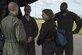 Ms. Candy Green, U.S. Embassy New Zealand’s Chargé d'Affaires, meets with 1st Special Operation Squadron aircrew during a visit, April 20, 2017 at Royal New Zealand Air Force Base Woodbourne, New Zealand. The U.S. Embassy Chargé d'Affaires came down during Exercise Teak Net to observe first-hand the training being conducted with RNZAF partners. (U.S. Air Force photo by Capt. Jessica Tait)