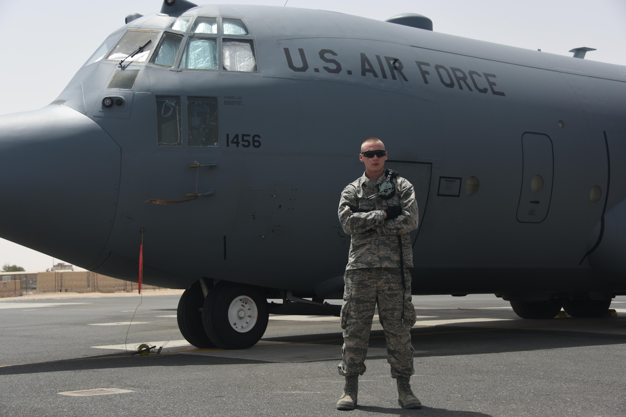 ROCK SOLID WARRIOR:  This week’s Rock Solid Warrior is Senior Airman Matteo Diamond, a flightline crew chief with the 386th Expeditionary Aircraft Maintenance Squadron, deployed from Bradley Air National Guard Base, Conn. The Rock Solid Warrior program is a way to recognize and spotlight the Airmen of the 386th Air Expeditionary Wing for their positive impact and commitment to the mission. (U.S. Air Force photo/ Tech. Sgt. Jonathan Hehnly)