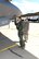 Lt. Col. Dave DeAngelis, an F-35 Lightning II pilot assigned to the 419th Operations Group, and Airman 1st Class Michael Wilkins, a crew chief assigned to the 34th Aircraft Maintenance Unit,  prepare for flight May 22 at Hill Air Force Base, Utah. The flight in aircraft 5079 was the 3,000th operational F-35 sortie flown at Hill. (U.S. Air Force/Todd Cromar)