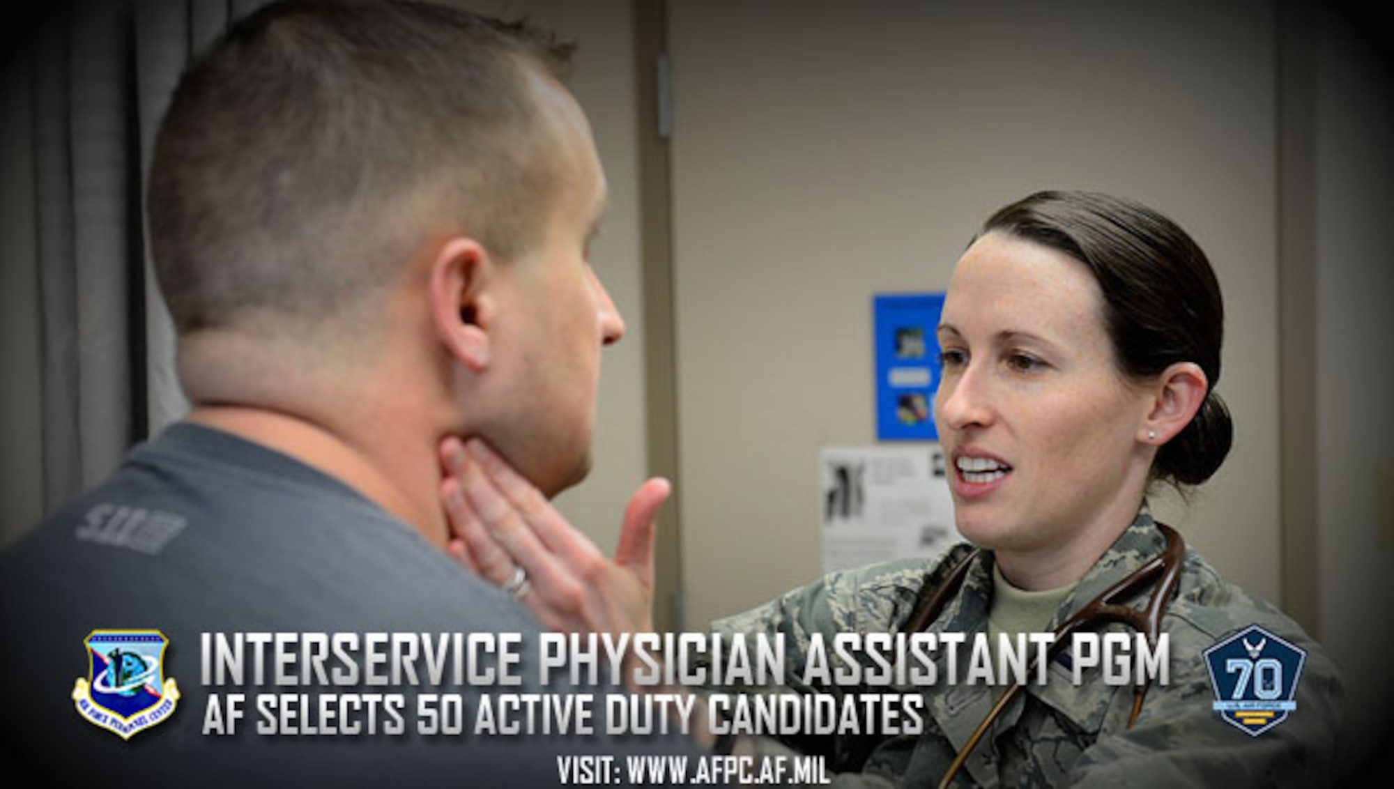 Back in 1966, the lack of medical doctors in both the military and civilian health care systems led to the development of the physician assistant. Today, the Interservice Physician Assistant Program provides the uniformed services with highly competent and compassionate physician assistants. Fifty active-duty Airmen were just selected as candidates for the training program. (U.S. Air Force courtesy photo)