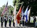 A U.S. Joint Service Color Guard presents the colors during a Memorial Day Wreath-Laying Ceremony at the Hampton National Cemetery in Hampton, Va., May 29, 2017. In addition to ceremonial wreaths placed for each branch of the U.S. Armed Forces, flags were placed at each gravesite to honor those who made the ultimate sacrifice for their country. (U.S. Air Force photo/Staff Sgt. Teresa J. Cleveland)