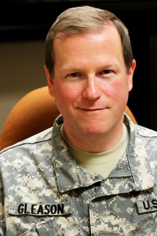 Army Reserve Lt. Col. Robert J. Gleason, the judge advocate general for the 98th Training Division (Initial Entry Training), was recently selected by the U.S. Army Judge Advocate General to become a military judge. In his civilian capacity, Gleason is the Assistant U.S. Attorney in Charolette, N.C., where he also resides. The Citizen-Soldier has served in the Army Reserve for 25 years and said he looks forward to his new position as a military judge. “What can be better than representing the United States of America, and have the opportunity to do that every day, and have the opportunity to do the right thing. Not every job you can say that, but in this job, you do.” (U.S. Army Reserve photo by Maj. Michelle Lunato/Released)