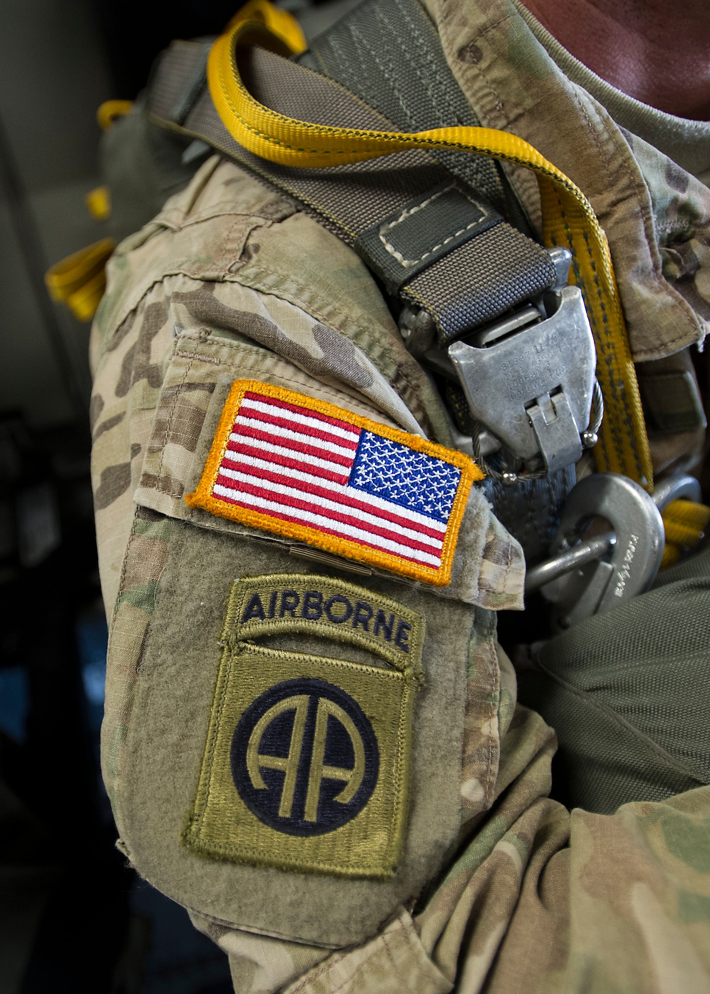 About 1,600 paratroopers from the 82nd Airborne Division packed 18 C-17 Globemaster IIIs from Joint Base Charleston, S.C. en-route to a a Fort Bragg, N.C. airdrop May 25.
 (U.S. Air Force Photo / Master Sgt. Shane Ellis)