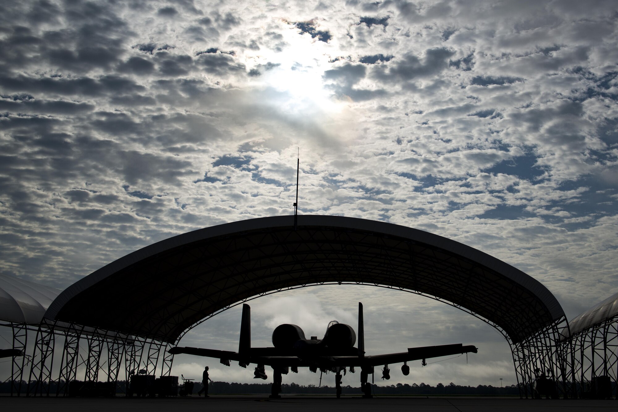 Aircraft from the 23d Wing conducted a surge exercise May 22, 2017, at Moody Air Force Base, Ga. The exercise was conducted in order to demonstrate the wing's ability to rapidly deploy combat ready forces across the globe. The 23d Wing maintains and operates A-10C Thunderbolt IIs, HH-60G Pave Hawks, and HC-130J Combat King II aircraft for precision attack, personnel recovery and combat support worldwide. (U.S. Air Force photo by Airman 1st Class Lauren Sprunk) 