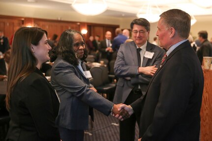 The Cartridge Actuated Device/Propellant-Actuated Device (CAD/PAD) Joint Program Office (JPO) hosted its 2017 CAD/PAD Industry Summit on Joint Base Andrews, April 28-29, to discuss new initiatives as well as  current and emerging requirements in the field.  U.S. Navy Photo by Matthew Poynor.