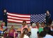 U.S. Air Force Airmen from the 325th Fighter Wing Honor Guard team perform a U.S. flag folding at Bay Haven Charter Academy May 30, 2017. Airmen from Tyndall Air Force Base came to Bay Haven to talk about the meaning of the U.S. flag, sing the National Anthem, perform a proper flag folding and talk to children about everyday Air Force life. (U.S. Air Force photo by Senior Airman Sergio A. Gamboa/Released) 