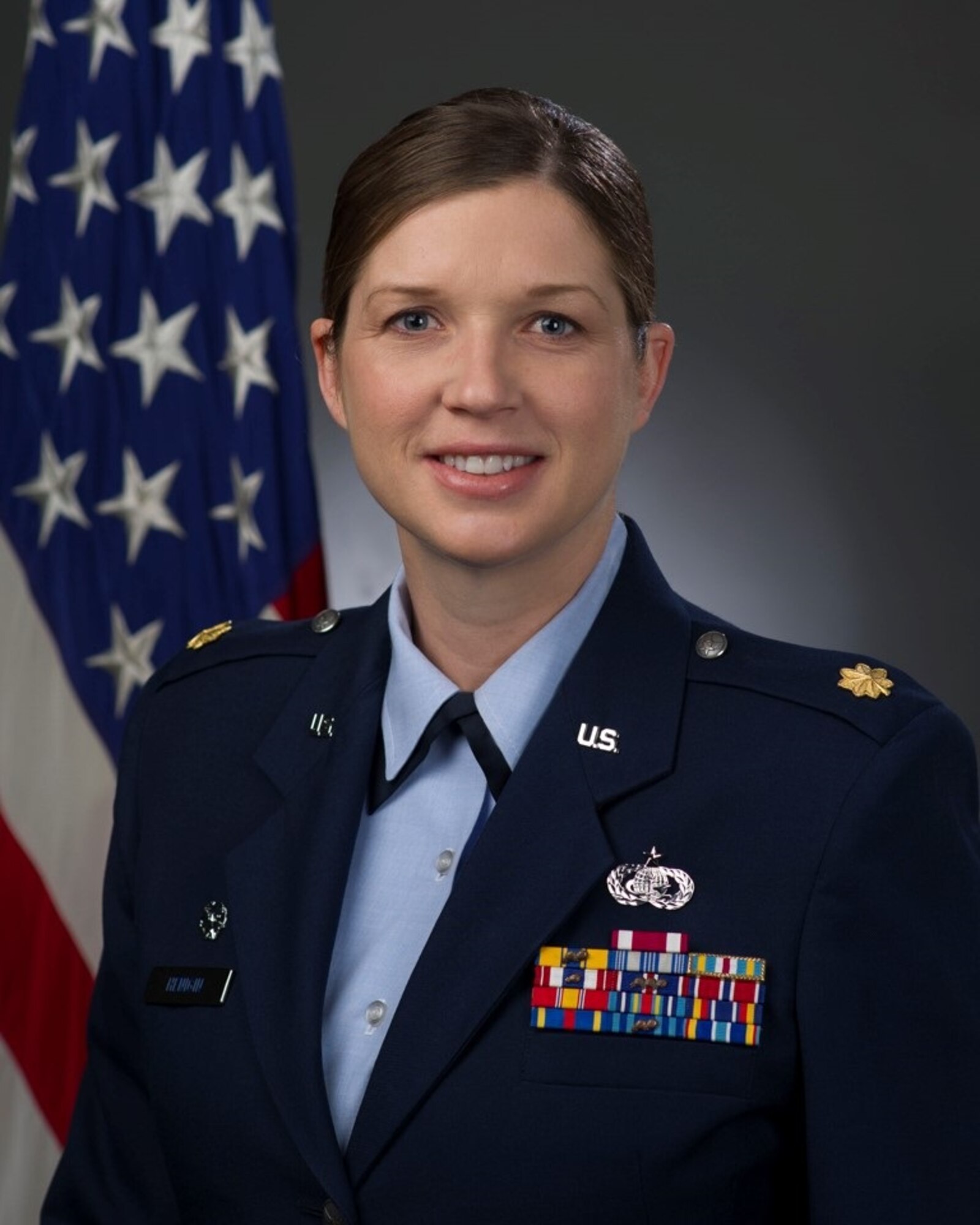 Maj. Naomi Henigin, 60th Force Support Squadron commander, shares some thoughts on the impact of change. (U.S. Air Force Photo)