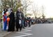 Members of the Kaiserslautern Military Community line up for a Trunk-or-Treat event at Donnelly Park on Ramstein Air Base, Germany, Oct. 31, 2017. Trunk or Treat is an annual event allowing volunteers to decorate their vehicles or designated parking space, and hand out candy to trick-or-treaters. (U.S. Air Force photo by Senior Airman Jimmie D. Pike)