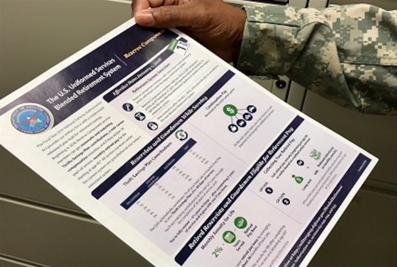 Service members eligible to opt into the Blended Retirement System or choose to keep the legacy retirement system in 2018 now have a course to help them use the online comparison .