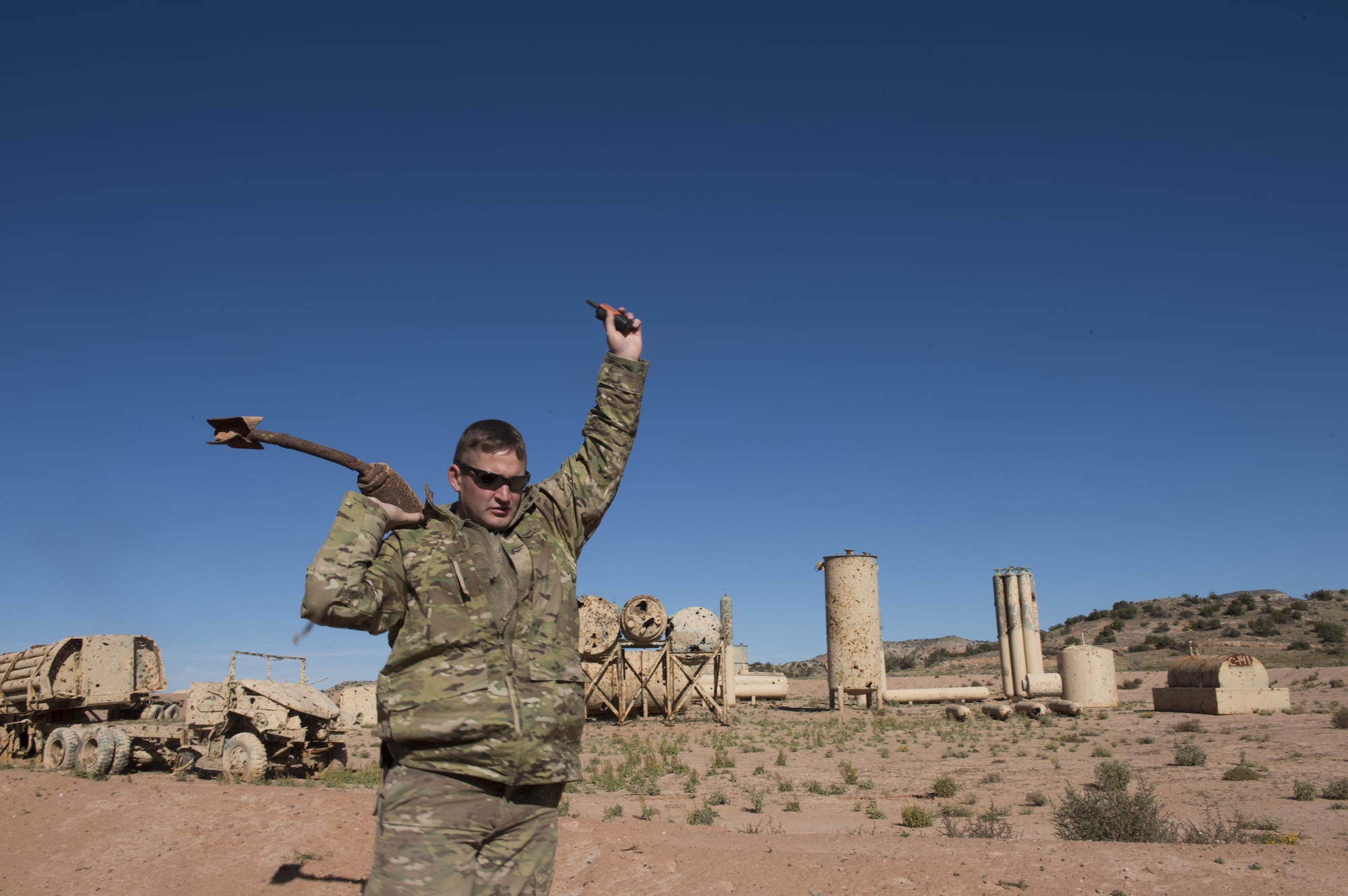 EOD conducts joint range clearance