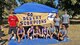 Members of the Desert Junior-Senior High School Cross Country Team pose for a photo at the 3rd Annual Rebel Invitational Cross Country Meet held in Bakersfield, California, Oct. 28. Pictured from left to right: assistant coach Phil Garretson, Dylan Cook, Caleb Schaefer, Summer Weisberger, Jade Christensen, Ryan White, coach Michelle Perry, Ariel Fernandez and assistant coach Ben Kinley. (Courtesy photo)