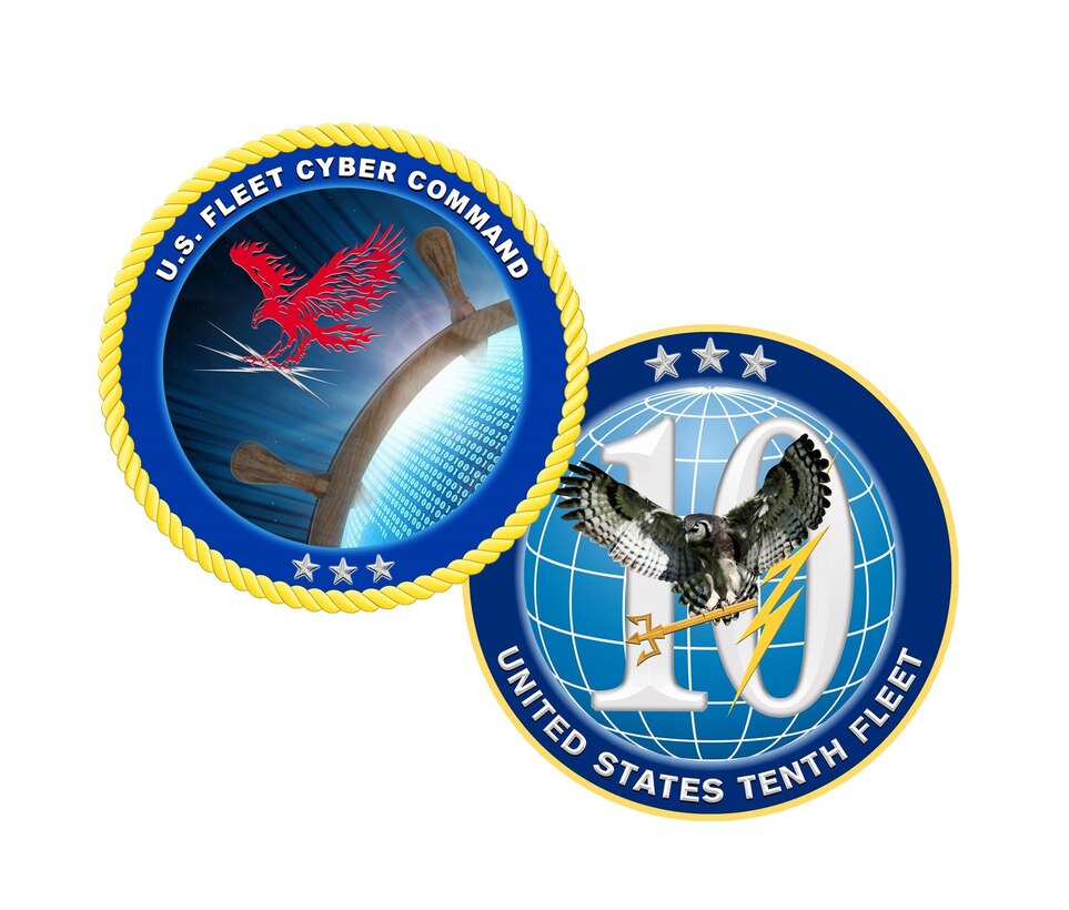 Official U.S. Fleet Cyber Command/U.S. Tenth Fleet emblem.