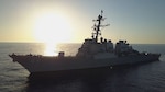 Image: The Arleigh Burke-class guided-missile destroyer USS Carney (DDG 64)