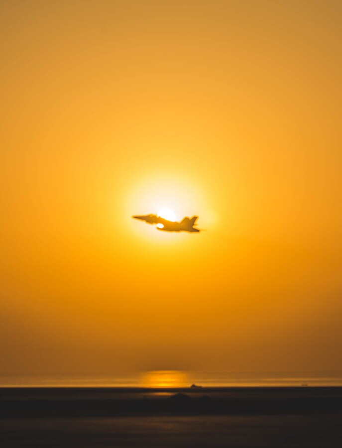 U.S. Marine Corps F/A-18D Hornet with Marine Fighter Attack Squadron 224 takes off from the runway in the Middle East, September 26, 2017. Special Purpose Marine Air-Ground Task Force – Crisis Response – Central Command provides a broad range of crisis response capabilities throughout the U.S. Central Command area of operations by using organic aviation, logistical and ground combat assets.
