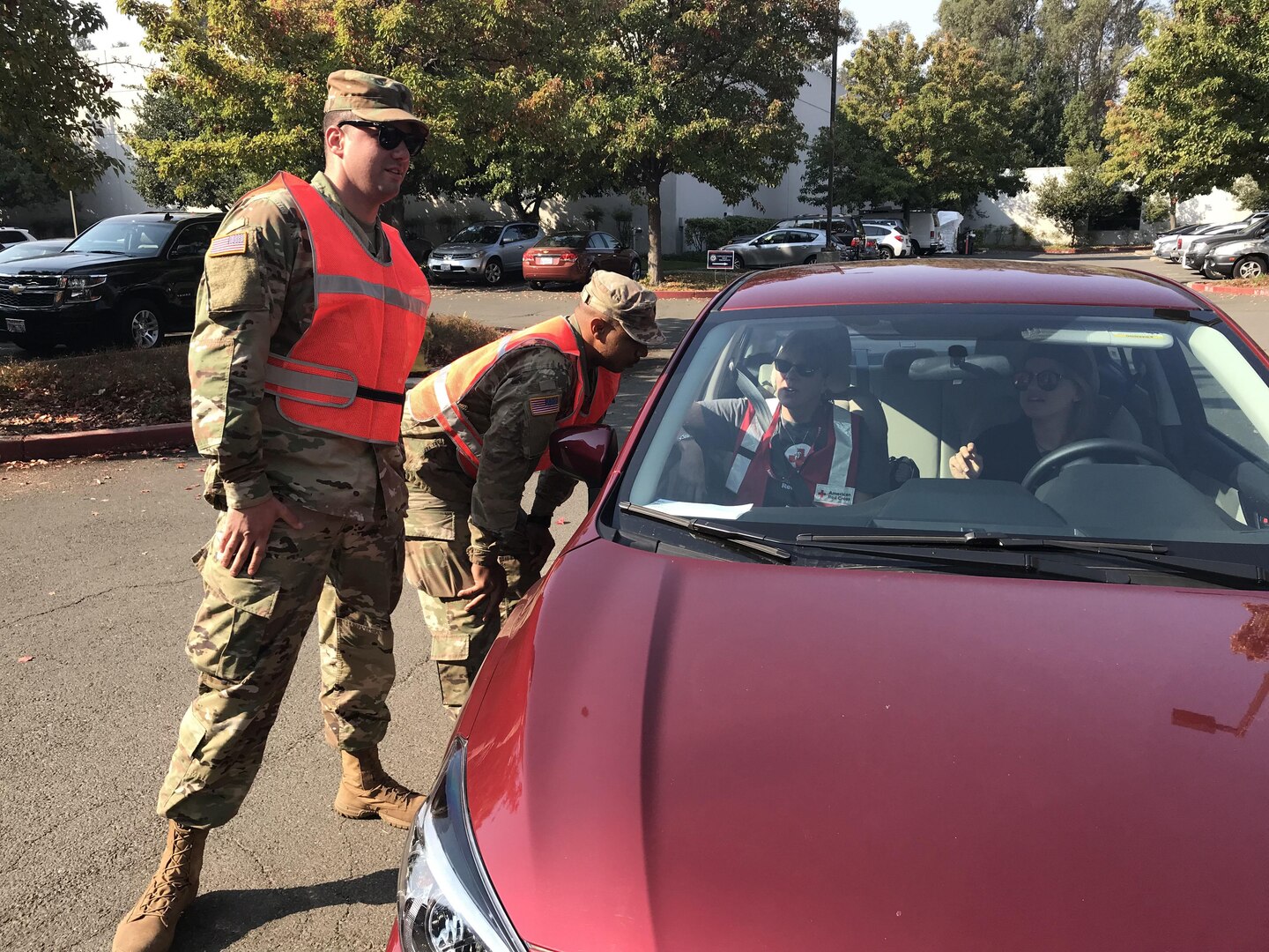 Cal Guard staffed checkpoints during fires