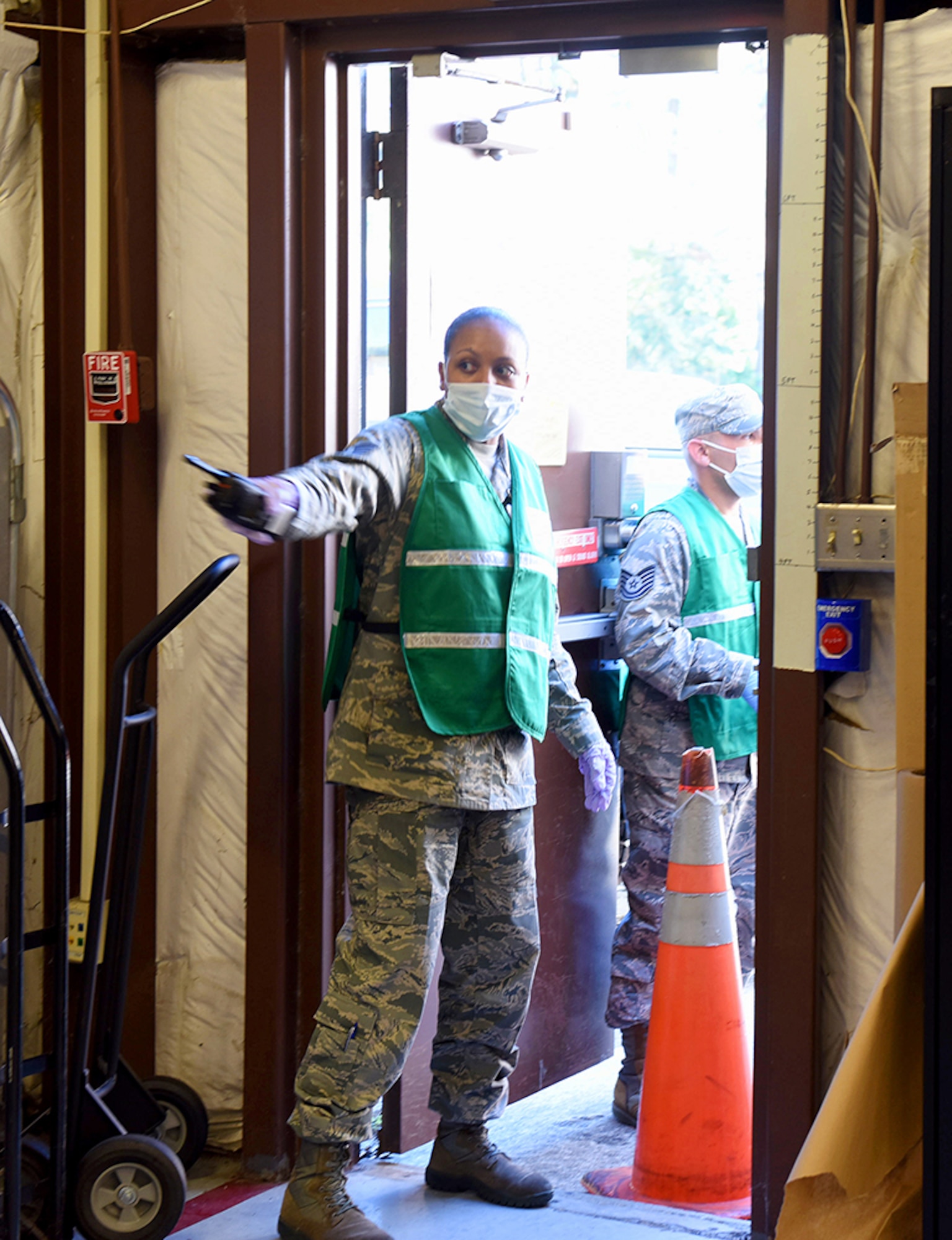 The 78th Medical Group recently conducted a Disease Containment Point of Distribution, or PoD, exercise from its warehouse facility. The event tested the group’s ability to respond to the needs of Robins’ mission-essential personnel in the event of a major public health emergency within the community. (U.S. Air Force photos/TOMMIE HORTON)