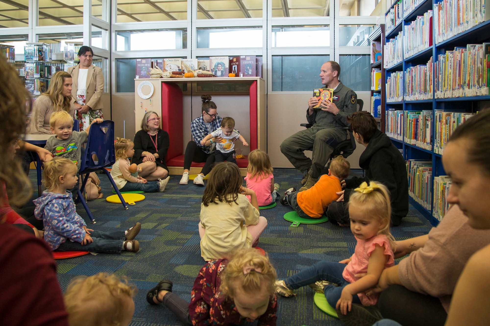 The 412th Test Wing and NASA Armstrong Flight Research Center kicked off Native American Heritage Month at the base library Nov. 1. (U.S. Air Force photo by Christian Turner)