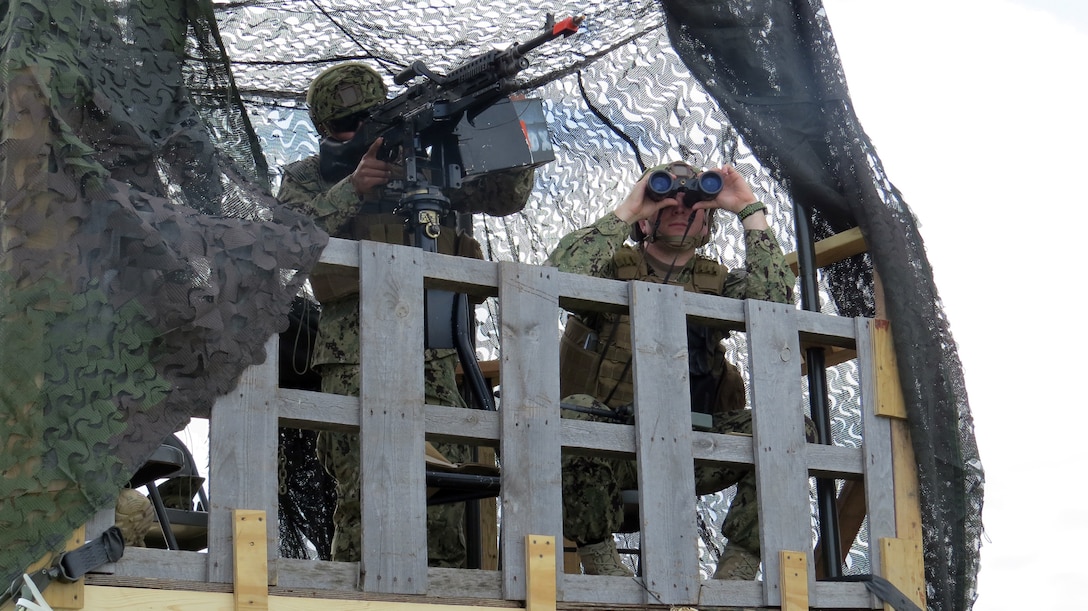 Image of Coast Guard Port Security Unit 309 training exercises in Ohio.