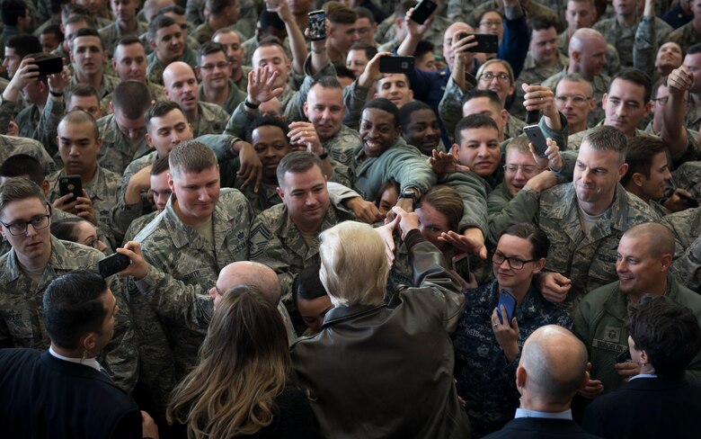 President Donald J. Trump visits Yokota Air Base