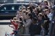 U.S. service member’s families wave to President Donald J. Trump, Nov. 5, 2017, at Yokota Air Base, Japan.