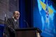 Under Secretary of the Air Force Matthew Donovan speaks at the Airlift/Tanker Association and Air Mobility Command Symposium in Orlando, Fla., Oct. 26, 2017. This year’s conference theme, “Mobility Airmen: Agile, Innovative and Ready to Roll,” provides Air Force leadership, industry experts, and academia an opportunity to work together with current and former Mobility Airmen from around the world to discuss issues and challenges facing America and the Air Mobility community. A/TA provides leadership the opportunity to better understand the impact that more than 124,000 Total Force Mobility Airmen have on the global mobility mission. (U.S. Air Force photo by Tech. Sgt. Jodi Martinez)