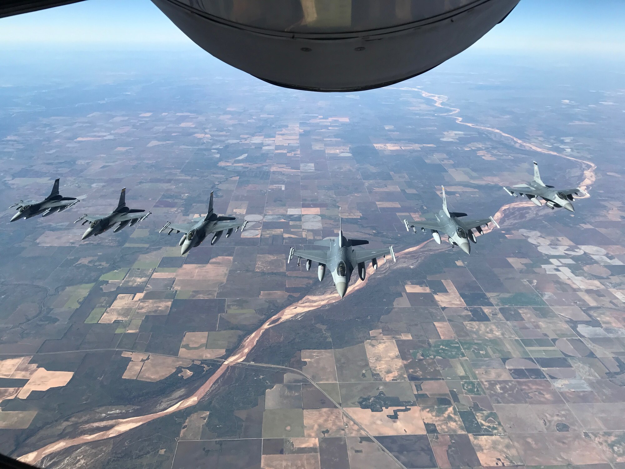 Six F-16Cs from the 549th Combat Training Squadron