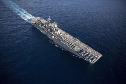 USS Kearsarge at sea.