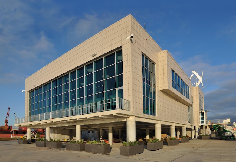 Caven Point Marine Terminal was severely impacted following Hurricane Sandy, necessitating  a complete reconstruction of the facility. The new building provides has state-of-the-art features and increased resilience.