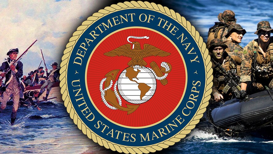 U.S. Marine Corps, then and now.