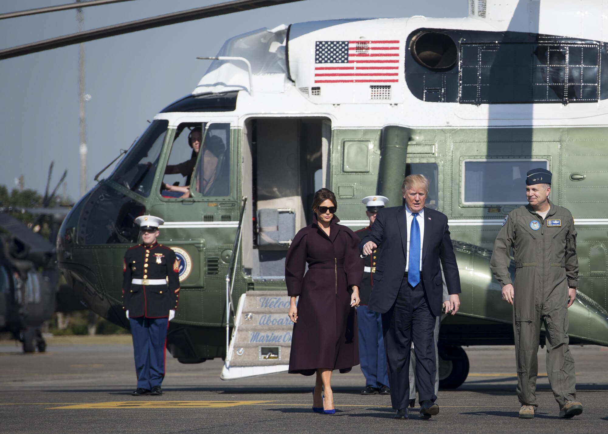 POTUS departs Japan
