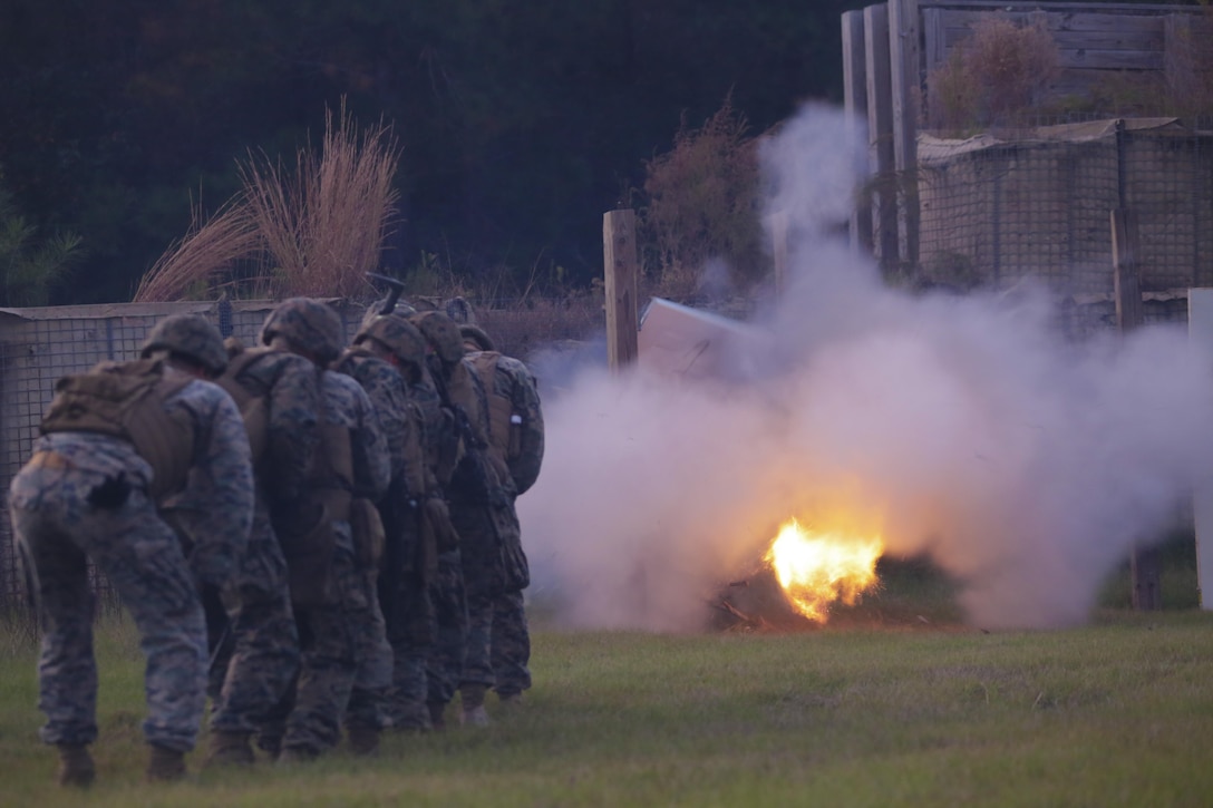 The basic division engineer course is a two-week course that allows Marines reporting to 2nd CEB to remain proficient and effective as combat engineers when attached to infantry units.