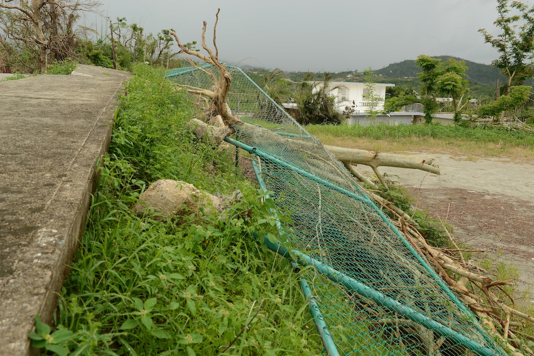 Damage remains in many cities across the island of Puerto Rico, Nov. 5, 2017, after Hurricane Marian hit in September.