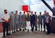 Members of the 167th Medical Group and the Chippewa Tribal Council pose for a photo during an Innovative Readiness Training event at Turtle Mountain Indian Reservation, N.D., last July.