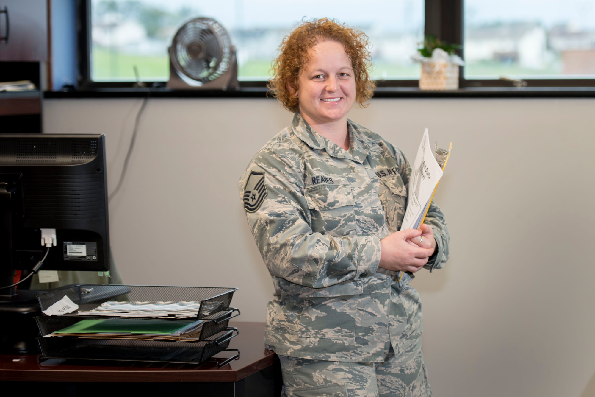 Master Sgt. Becky Reaves is the 167th Airlift Wing's administrative superintendent and the wing's Airman Spotlight for the month of November.