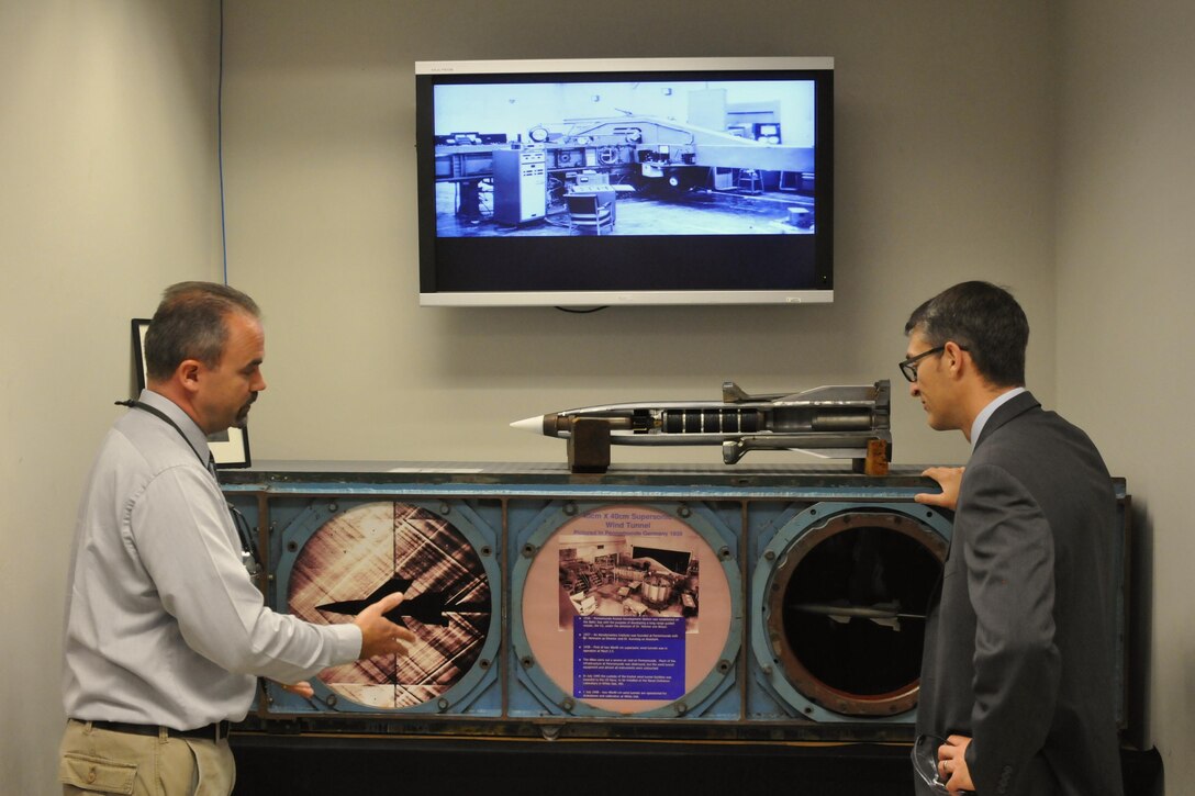 AEDC Commander gets an upclose look at Hypervelocity Wind Tunnel 9