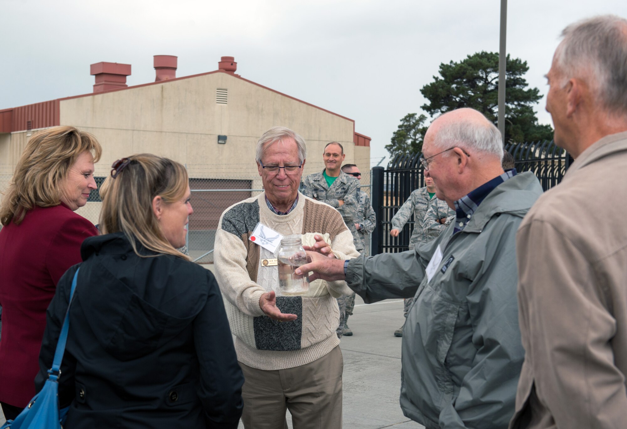 Honorary commanders visit the 60th Logistics Readiness Squadron during their tour of the 60th Mission Support Group, Nov. 3, 2017 at Travis Air Force Bace, Calif. The purpose of the Travis Air Force Base Honorary Commander Program is to promote relationships between base senior leadership and civilian partners, foster civic appreciation of the Air Force mission and its Airmen, maximize opportunities to share the Air Force story with new stewards, and to communicate mutual interest, challenges, and concerns that senior leaders and civilian stakeholders have in common. (U.S. Air Force photo by Louis Briscese)