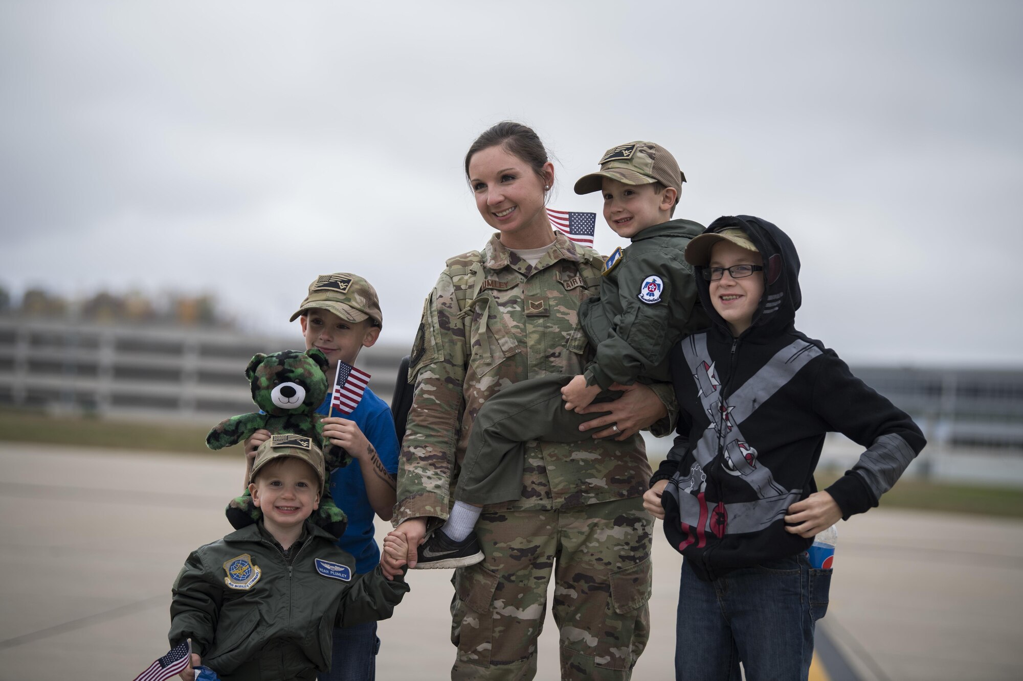 The remaining members of the 130th Airlift Wing’s overseas deployment in support of Operation Freedom Sentinel return home to McLaughlin Air National Guard Base, Charleston, W.Va. Nov. 4 through 7, 2017.