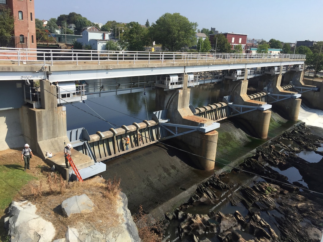 Woonsocket Falls Dam inspection