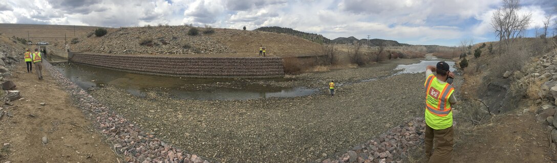 TRINIDAD DAM, Colo., -- District engineers inspect the dam’s dewatered outlet works, March 21, 2017.