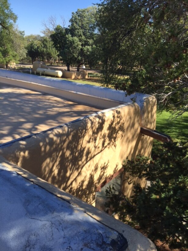 CONCHAS DAM, N.M. – The parapet of a building at the dam, Oct. 14, 2017.